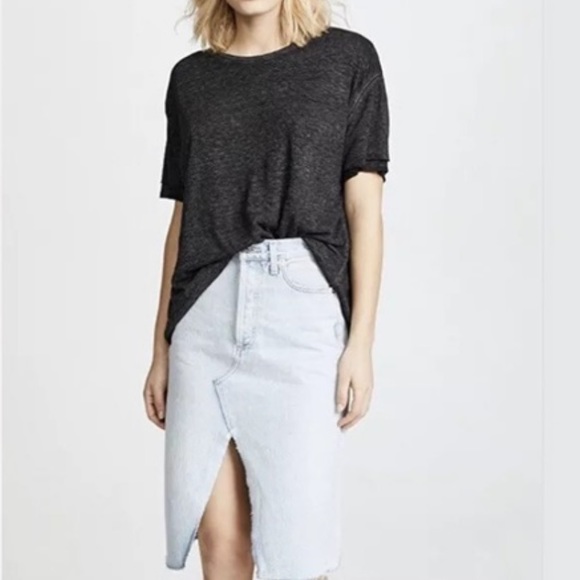 Free People We The Free Cloud 9 Frayed Hem Knit Tee E - Picture 11 of 12